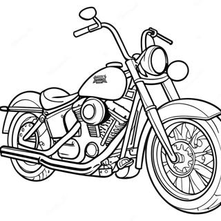 Harley Davidson Motorcycle Coloring Page 59103-46774