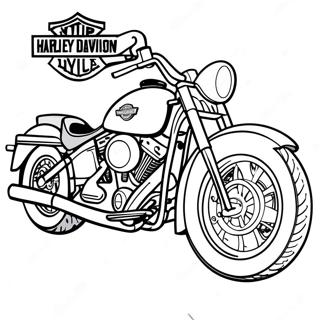 Harley Davidson Motorcycle Coloring Page 59103-46776