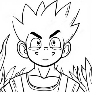 Gon Freecss Adventure Coloring Page 5911-4708