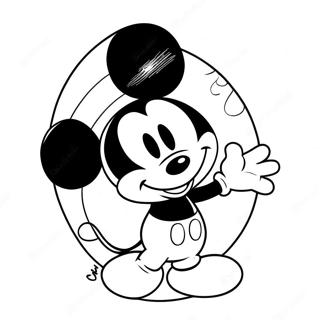 Mickey Mouse Easter Egg Coloring Page 59124-46790