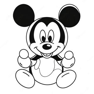 Mickey Mouse Easter Egg Coloring Page 59124-46791