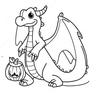 Dragon De Halloween Pagini De Colorat