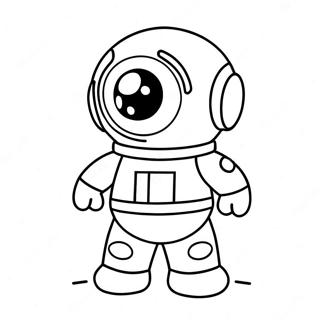 Among Us Mini Crewmate Coloring Pages