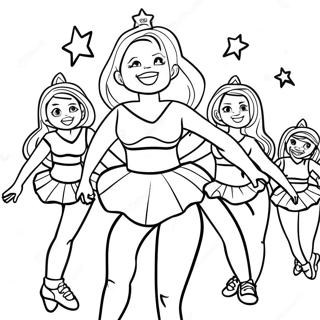 Go Team Cheerleaders Coloring Page 59213-46852