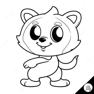 Go Team Mascot In Action Coloring Page 59214-46866