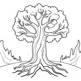 Burning Bush Coloring Page 59273-46892