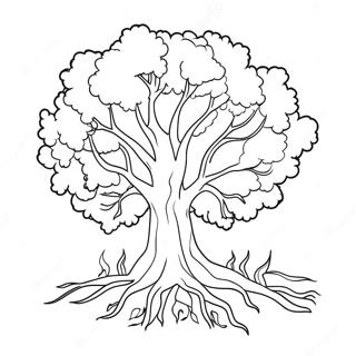 Flaming Burning Bush Coloring Page 59274-46894