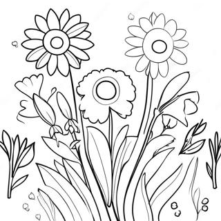 Wildflower Garden Coloring Page 59313-46922