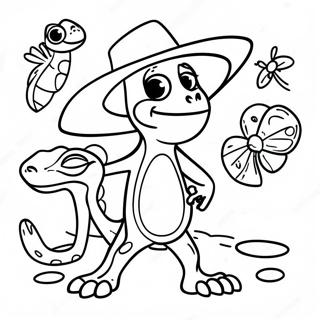 Rango Mit Bunten Freunden Ausmalbild 59354-46963