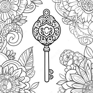 Key Coloring Pages