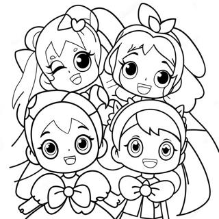 Glitter Force Coloring Pages