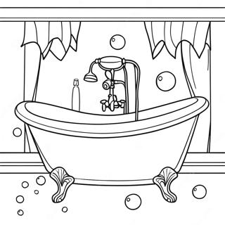 Bathtub With Bubbles Coloring Page 59413-46997