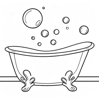 Bathtub With Bubbles Coloring Page 59413-46998