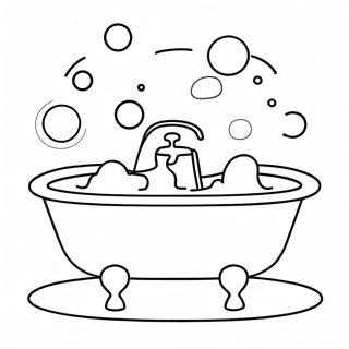 Bathtub With Bubbles Coloring Page 59413-46999