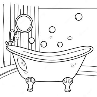 Bathtub With Bubbles Coloring Page 59413-47000