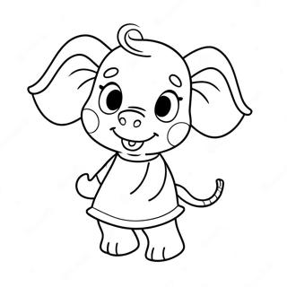 Emily Elephant Peppa Pig Coloring Pages