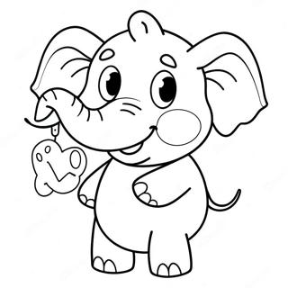 Emily Elephant Peppa Pig Coloring Pages