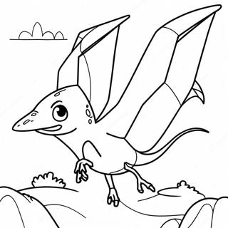 หน้าระบายสี Pteranodon 59493-47073