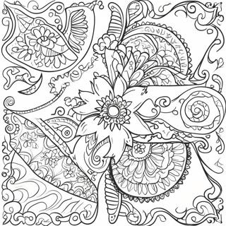 Colorful Bandana Patterns Coloring Page 59503-47090