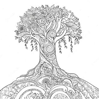 Tree Of Life Adult Coloring Pages