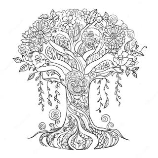 Tree Of Life Adult Coloring Pages