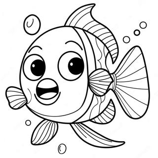 Happy Pout Pout Fish Coloring Page 59554-47116