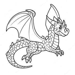 Majestic Earth Dragon Flying Coloring Page 59564-47122