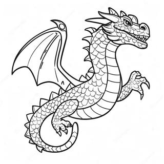 Majestic Earth Dragon Flying Coloring Page 59564-47123