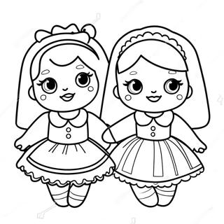 Sisters Lol Doll Coloring Pages