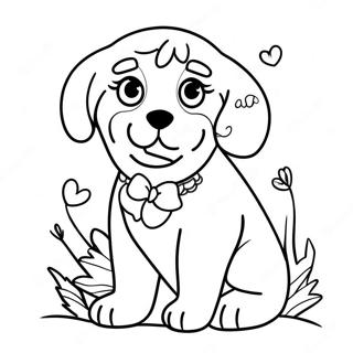 Puppy Love Coloring Pages