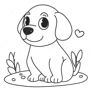 Puppy Love Coloring Page 59583-47162