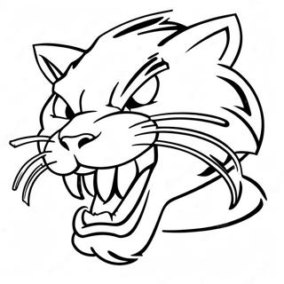 K State Wildcat Logo Coloring Page 59593-47171