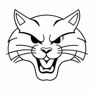 K State Wildcat Logo Coloring Page 59593-47172