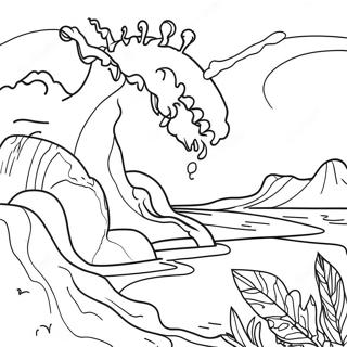 Natural Disaster Coloring Pages