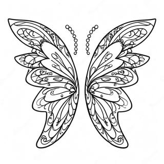 Sparkling Fairy Wings Coloring Page 59694-47235