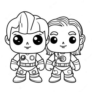 Funko Pop Characters Coloring Page 5970-4754