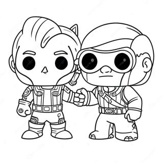 Funko Pop Characters Coloring Page 5970-4755