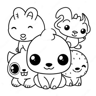 Cute Funko Pop Animals Coloring Page 5971-4746