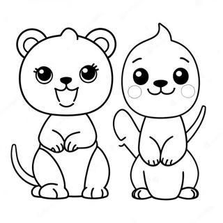 Cute Funko Pop Animals Coloring Page 5971-4747