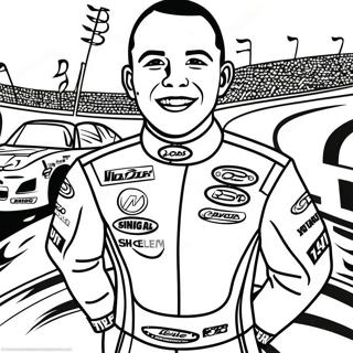 Kyle Larson Zafer Şeridinde Boyama Sayfası 59744-47279