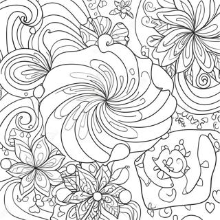 Festive Peppermint Swirls Coloring Page 59754-47287