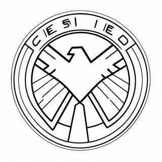 Agents Of Shield Logo Farvelægningsside 59803-47318