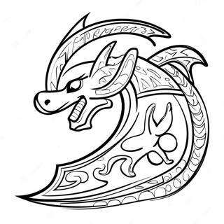 Ninja Letter N Coloring Page 5981-4759