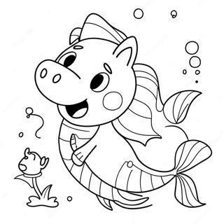 Peppa Pig Mermaid Coloring Page 59873-47391