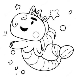 Peppa Pig Mermaid Coloring Page 59873-47392