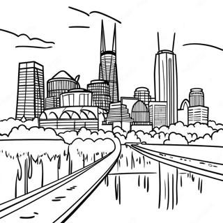 Nashville Skyline Coloring Page 59903-47399