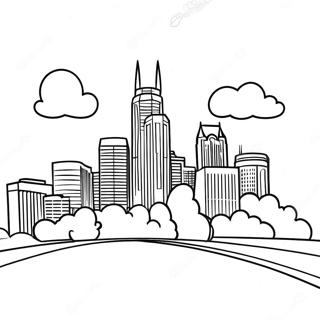 Nashville Skyline Coloring Page 59903-47400