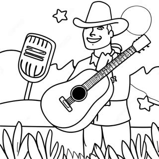 Country Music Festival Coloring Page 59904-47410