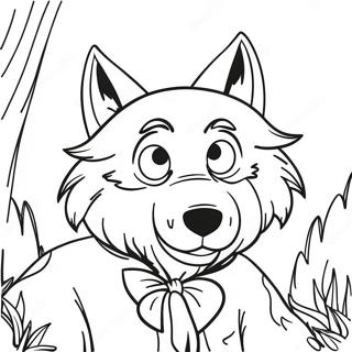 Big Bad Wolf Coloring Page 59923-47415