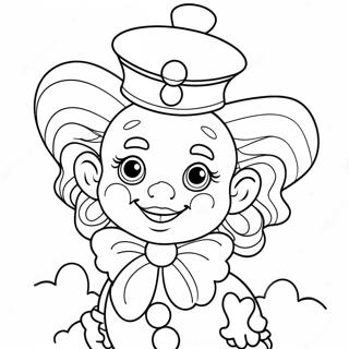 Joyful Precious Moments Clown Coloring Page 59944-47453